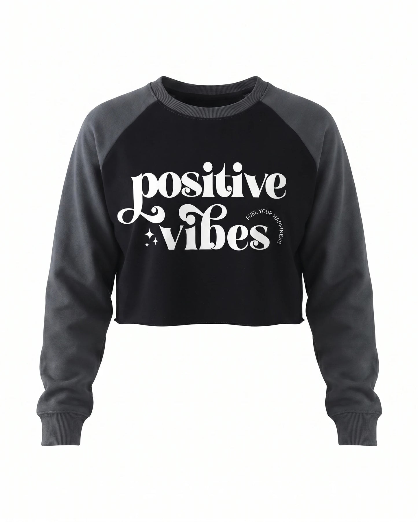 Positive Vibes Crop Sweatshirt