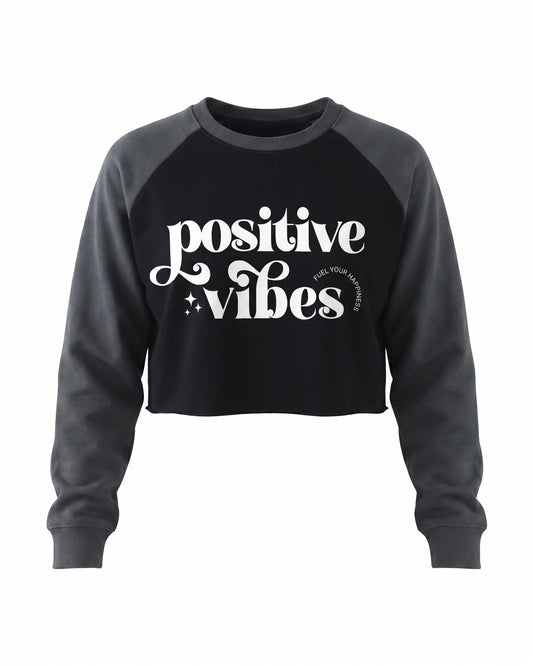 Positive Vibes Crop Sweatshirt