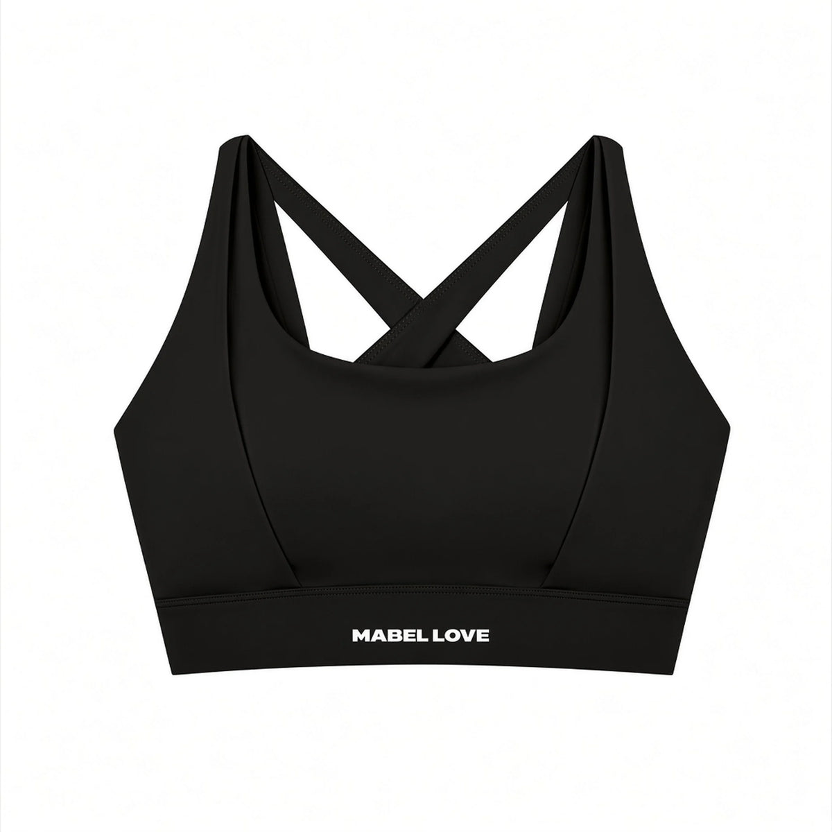 Women's Cropped Yoga Sport Bra — ghost back