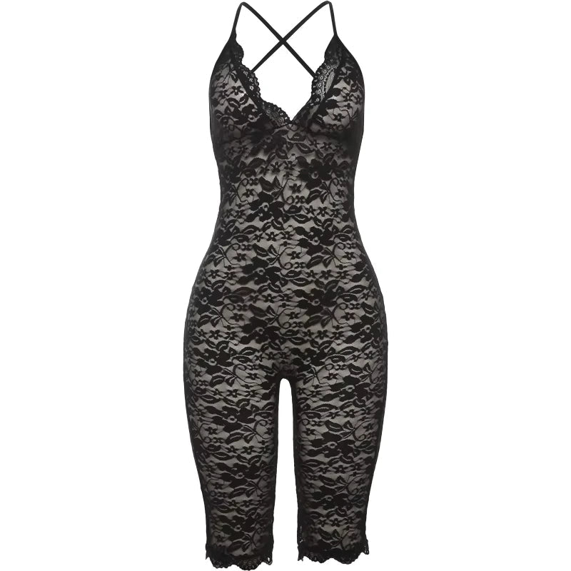 black lace jumpsuit