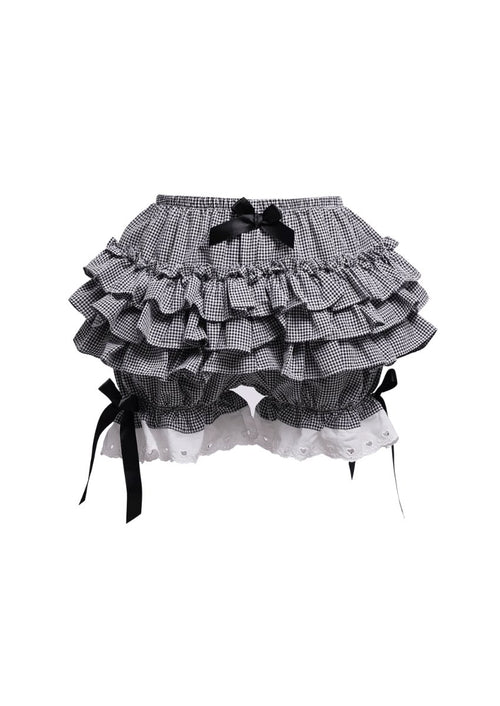 Black ruffle Shorts