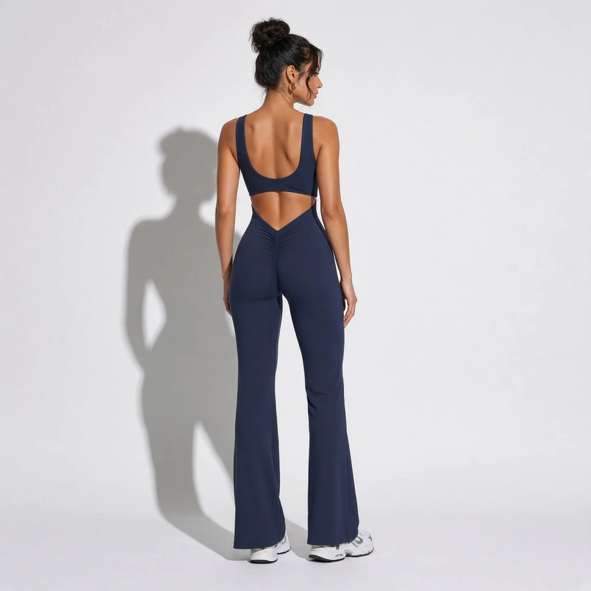 Yoga Jumpsuit — blue back