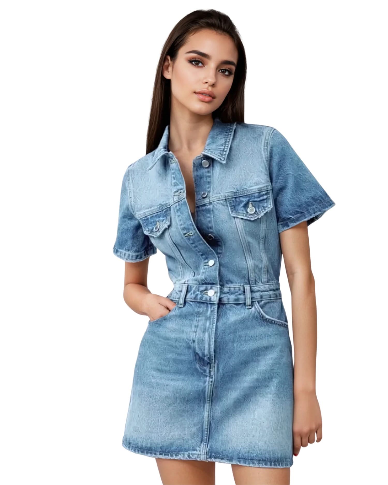Chic Summer Denim Dress | Mabel Love Co Denim / S Chic Summer Denim Dress | Mabel Love Co Denim / S