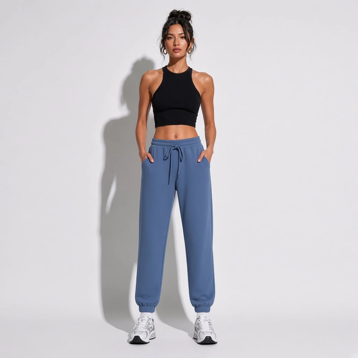 Joggers Pants — Blue front