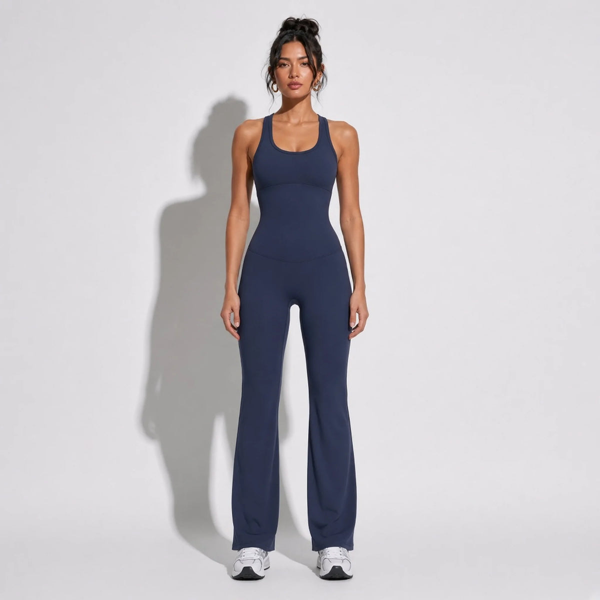 Yoga Jumpsuit — blue front