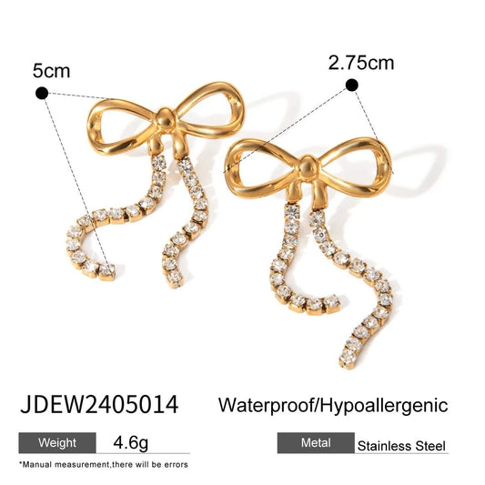 Bowknot Drop Earrings