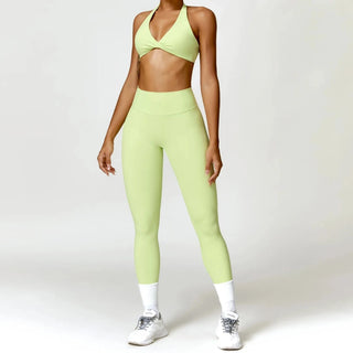 Bralette V - Shaped and Leggings Yoga 2 piece Set