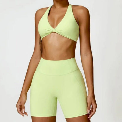 Bralette V - Shaped Yoga Short 2 piece Set