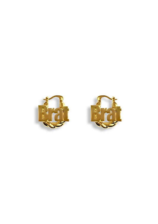 BRAT Custom Hoop Earrings