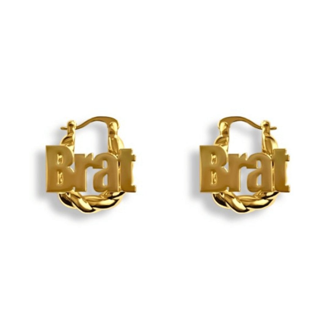 BRAT Custom Hoop Earrings