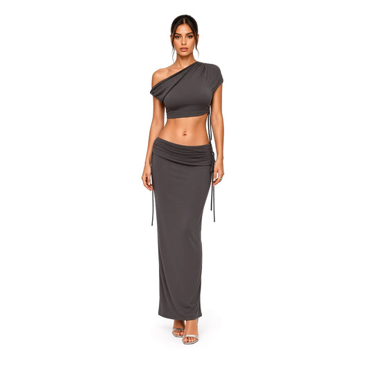 Streetwear Skirt Set — front