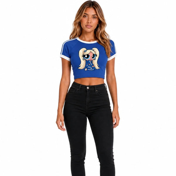 Bubbles Crop Top — close-up