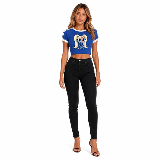 Bubbles Crop Top — front