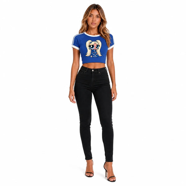 Bubbles Crop Top — front