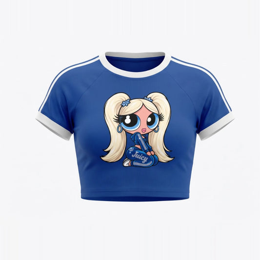 Bubbles Crop Top — front