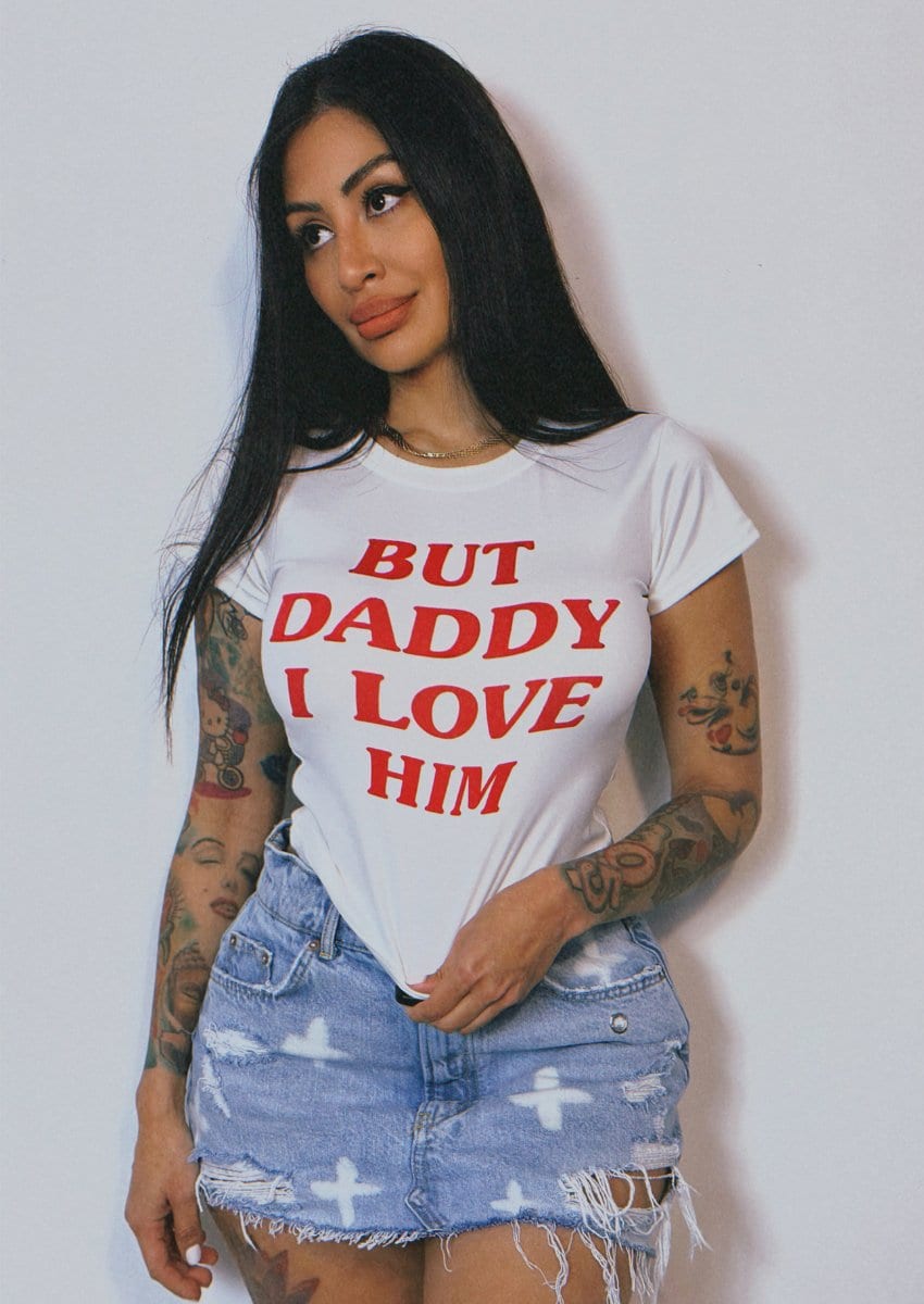 But Daddy I Love Him Crop tee