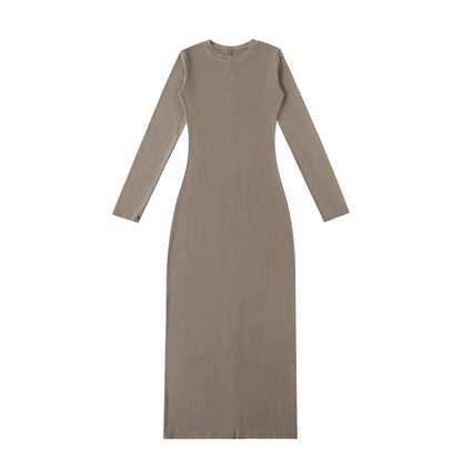 Dyed Washed Slit Maxi Dress