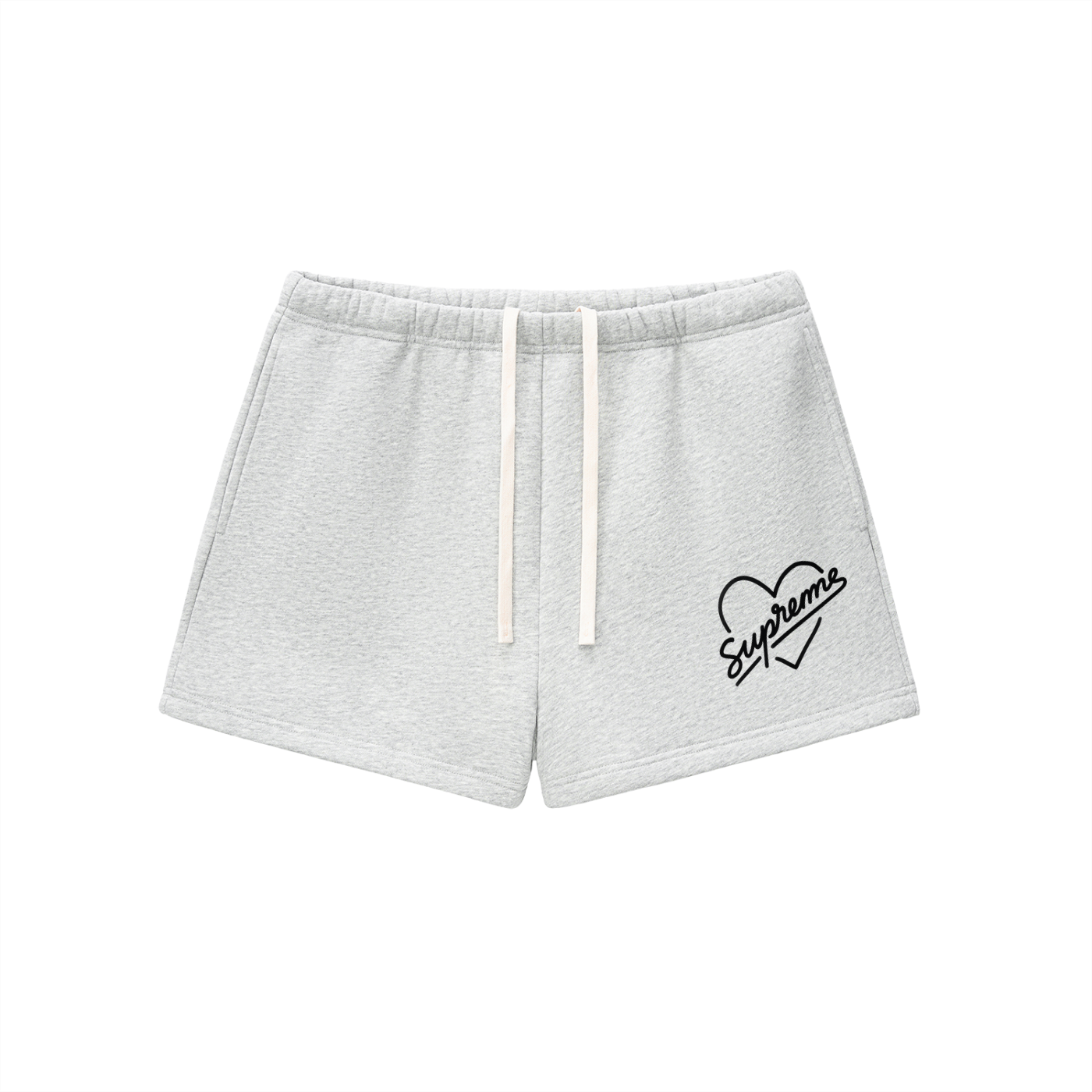 Heartfelt Drawstring Fleece Sweatshorts"