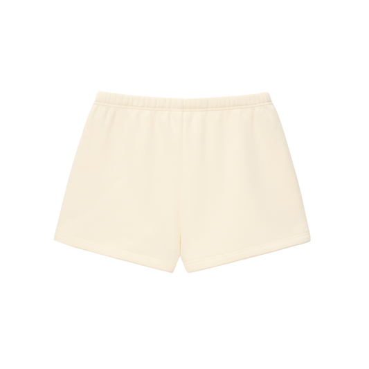 Heartfelt Drawstring Fleece Sweatshorts - model wearing new