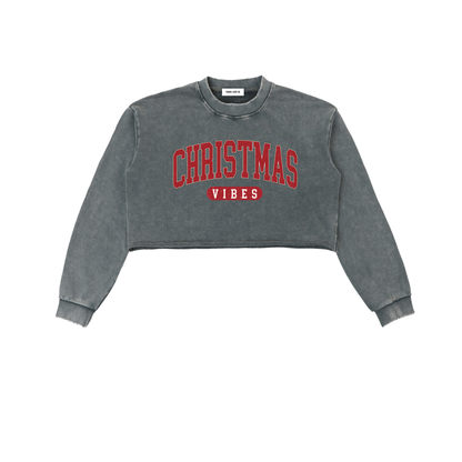 Raw Edge Streetwear Heavyweight Cotton Holiday Pullover Gift