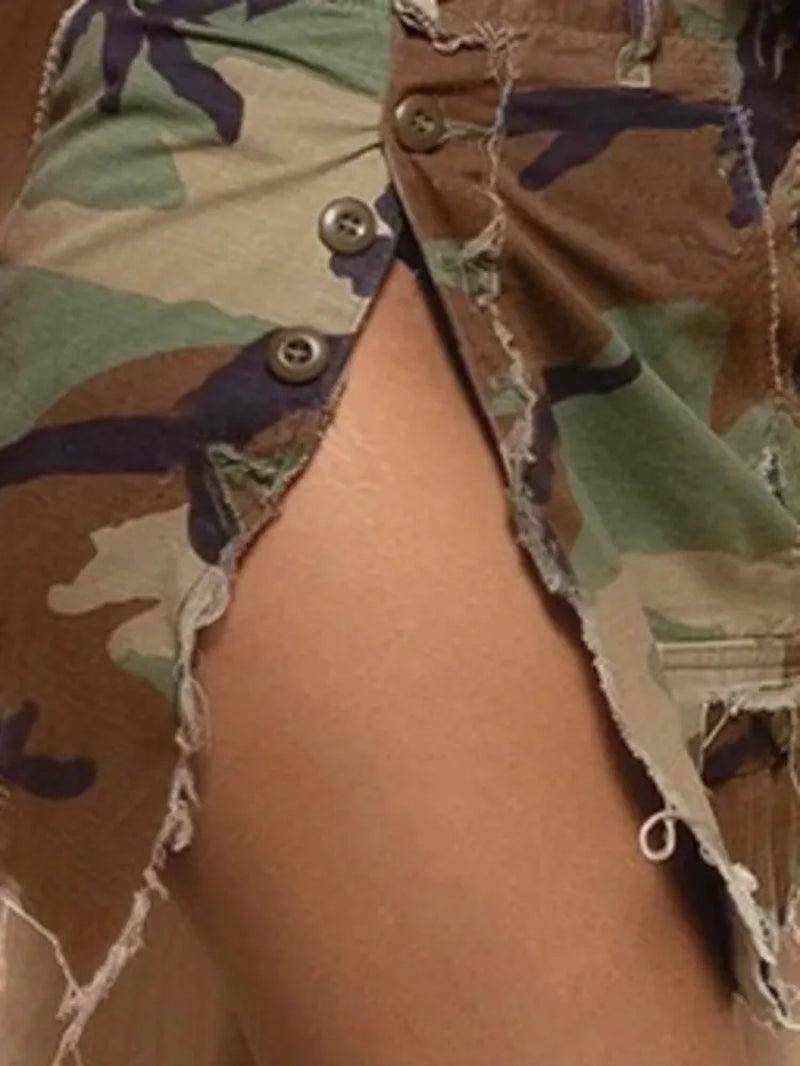 Camo Mini Skirt