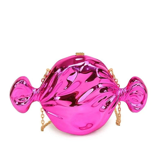 Hot Pink Candy Wrapper Bag