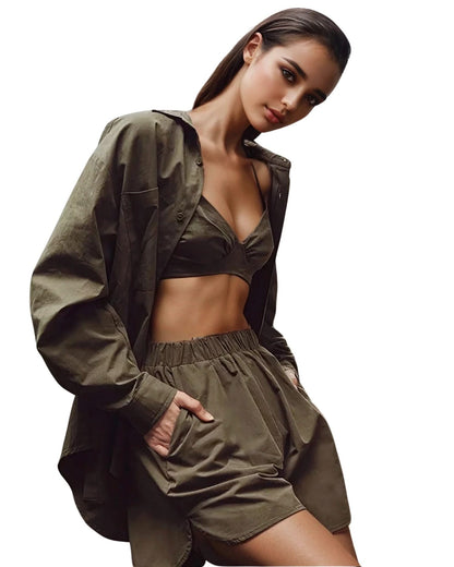 Casual Three - Piece Loungewear Set