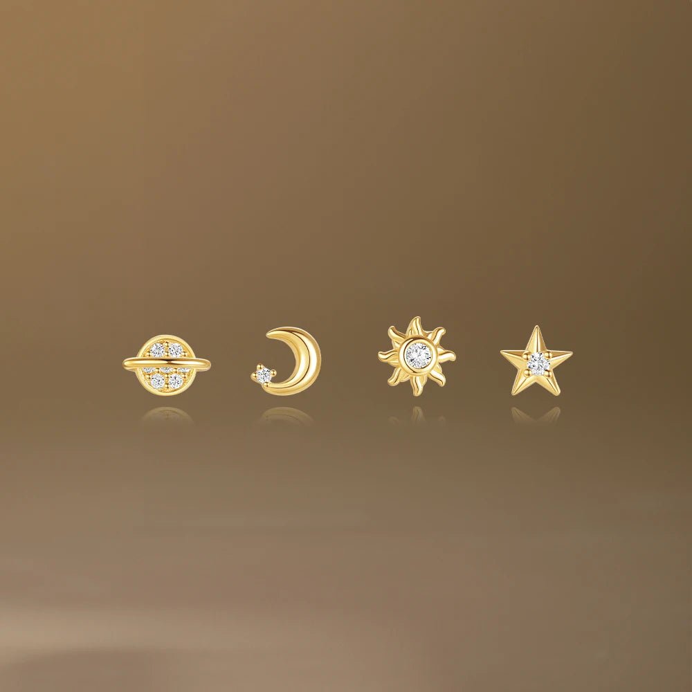 Celestial/Star/Moon/Sun Pierce Earring Set