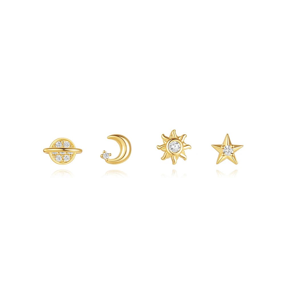 Celestial/Star/Moon/Sun Pierce Earring Set