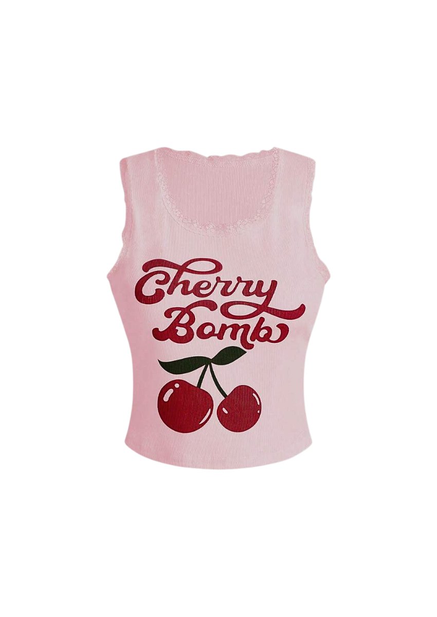 Cherry bomb crop top