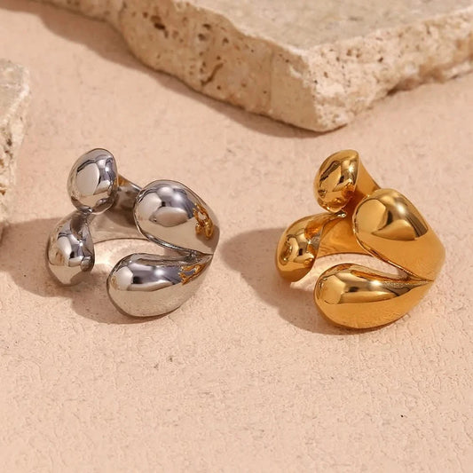 Chic Water Drop Ring - Trendy Lady Gift
