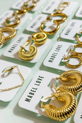 Chunky Hoops Gold