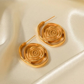 Circles Spiral Earrings