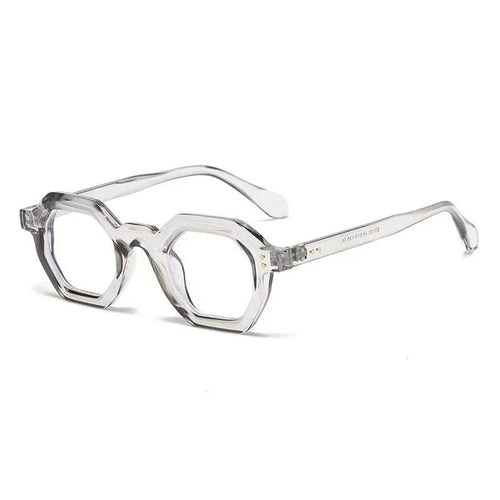 Clear Frame Octagon Sunglasses