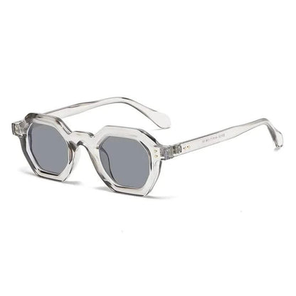 Clear Frame Octagon Sunglasses