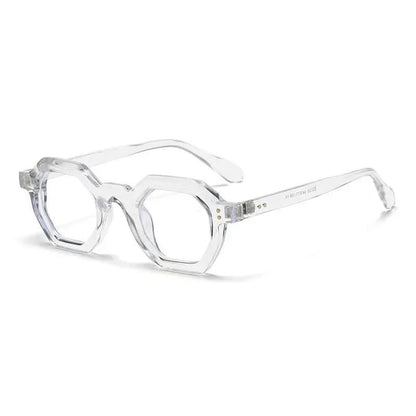 Clear Frame Octagon Sunglasses