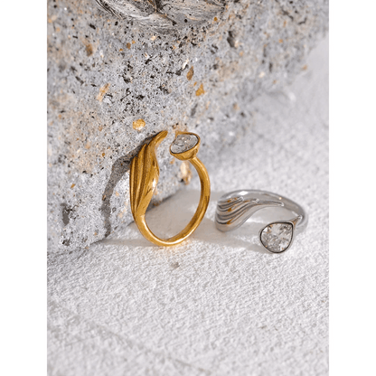 Contemporary Wave Rings