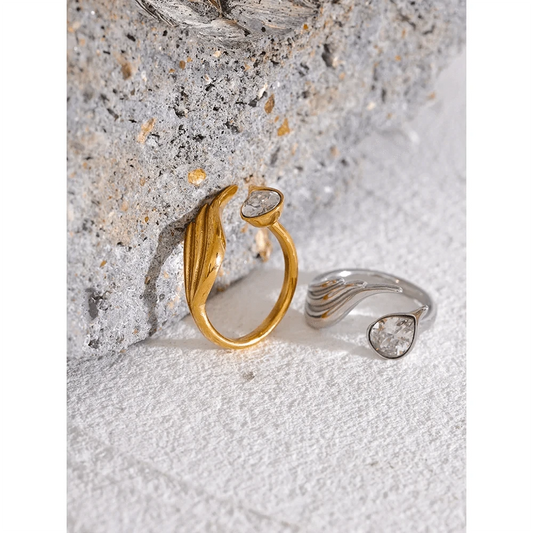 Contemporary Wave Rings