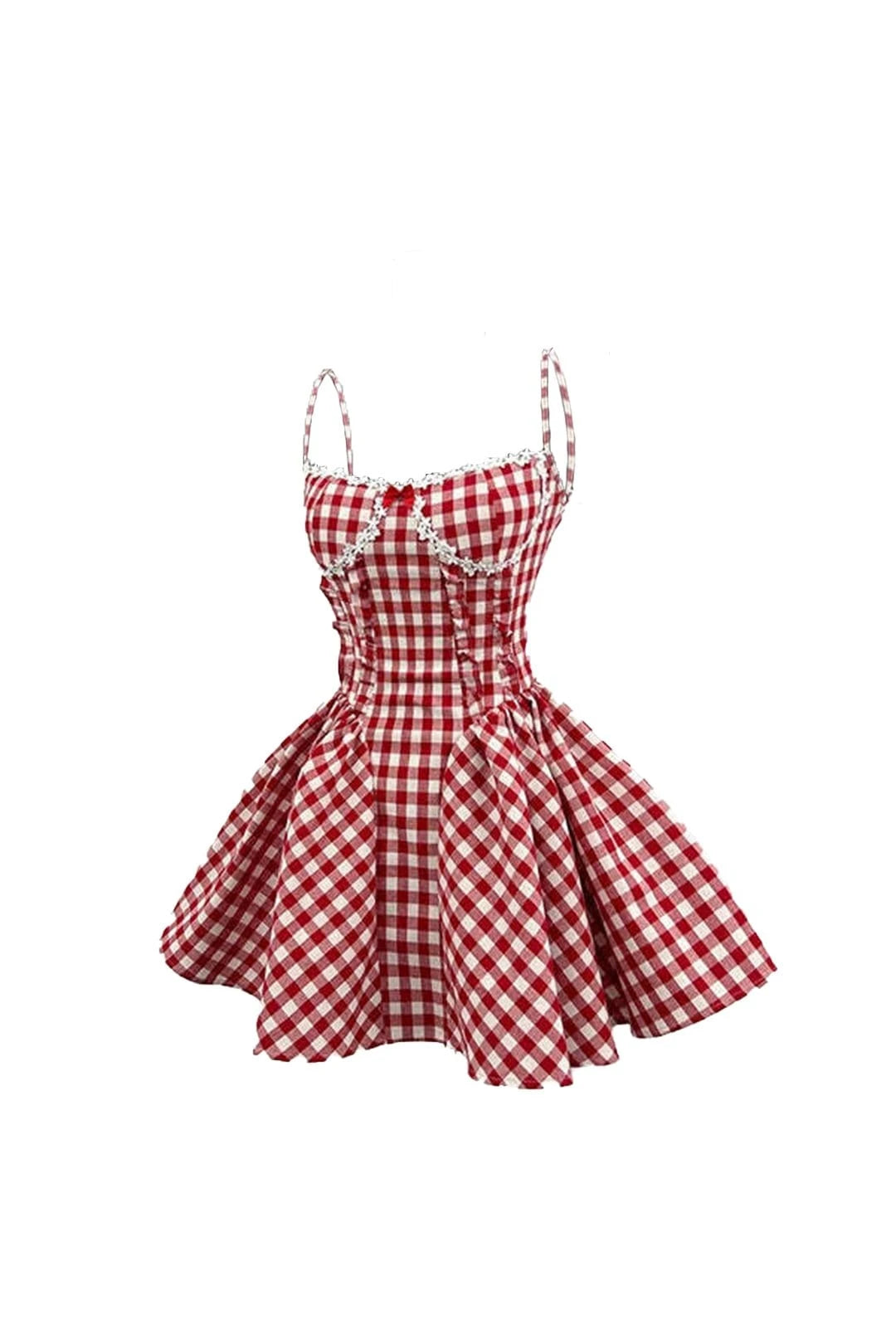 Coquette Plaid Mini Dress