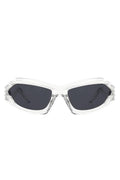 Futuristic Rectangle Wrap Around Sunglasses, [product type]