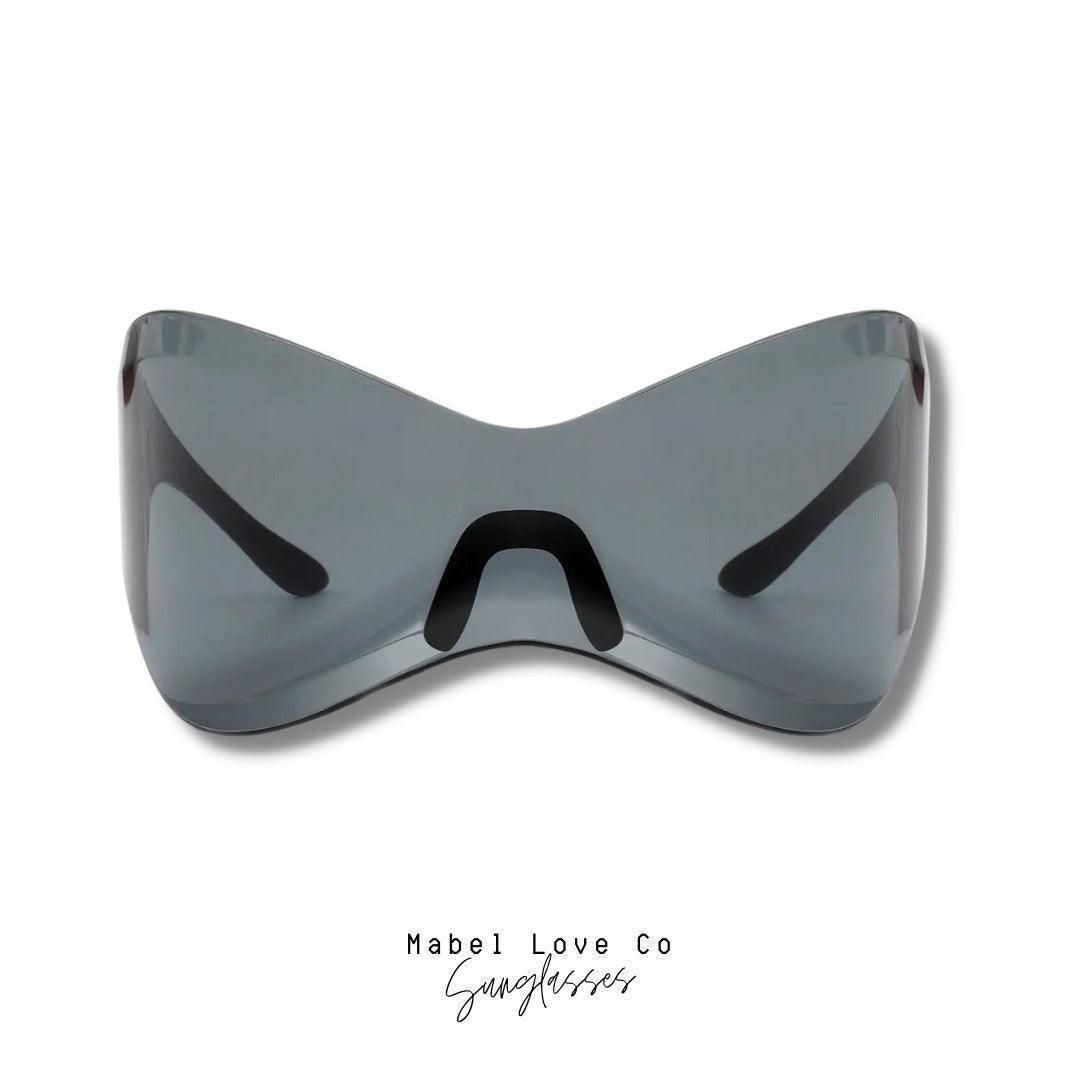 Futuristic Oversized Rimless Sunglasses, [product type]
