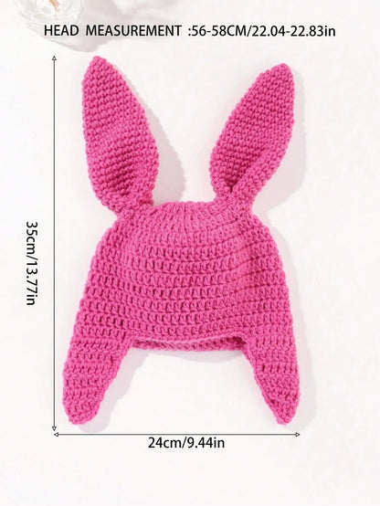 Crochet Bunny Ear Beanie