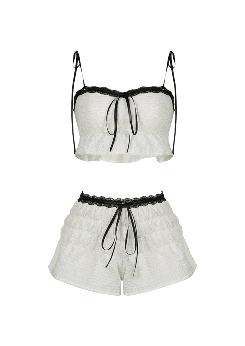 Cropped Camisole and Short Set