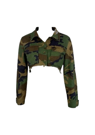 Cropped Camo Jacket