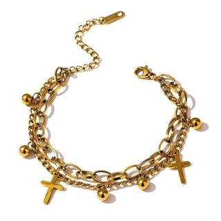 Cross Bracelet - Mabel Love Co - Bracelets