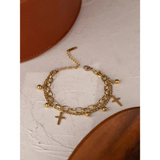 Cross Bracelet - Mabel Love Co - Bracelets