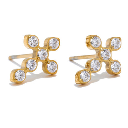 Cross Stud Earrings