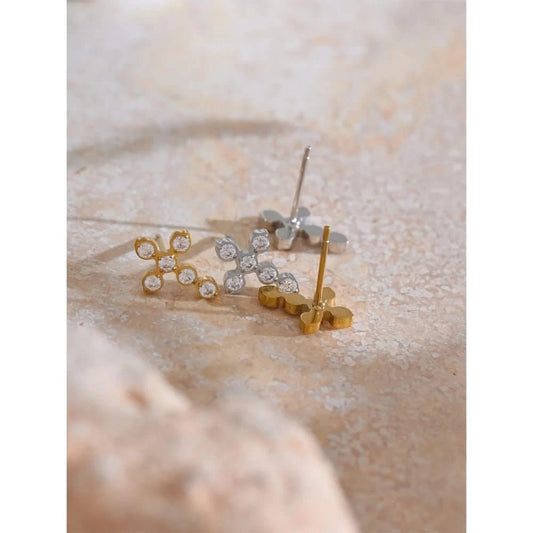 Cross Stud Earrings