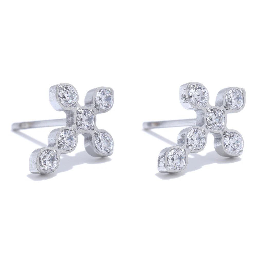 Cross Stud Earrings