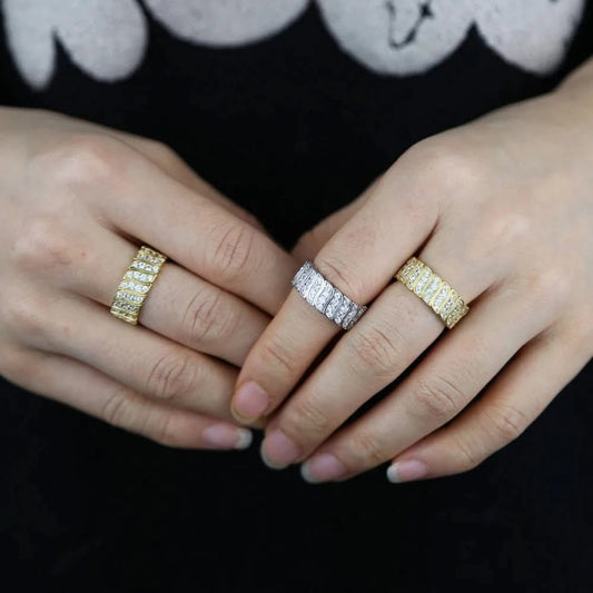 Cubic Zirconia Encrusted Rings 2